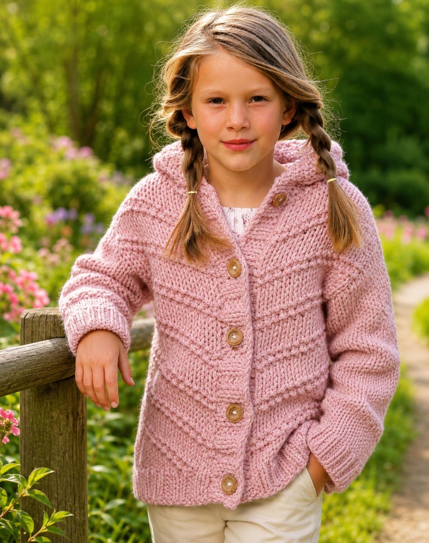 Quick Knit Unisex Hooded Jacket Knitting Pattern