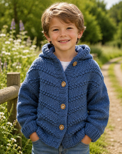 Quick Knit Unisex Hooded Jacket Knitting Pattern